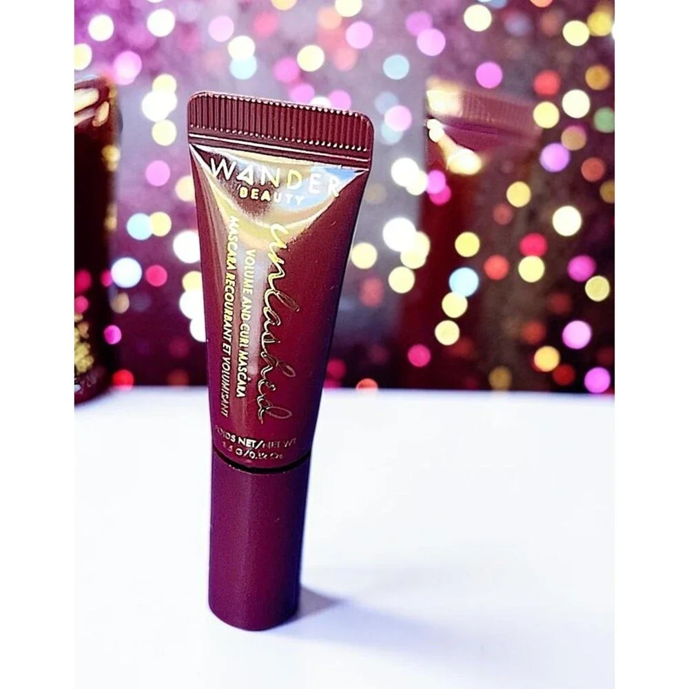 WANDER BEAUTY Mini Unlashed Volume & Curl Mascara in Tarmac 0.12 oz NWOB